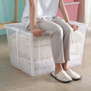 Clear Foldable Storage Box - 57L