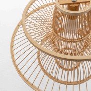 Natural Hand-Woven Bamboo 3-layer Pendant Lamp