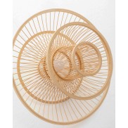 Natural Hand-Woven Bamboo 3-layer Pendant Lamp