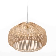 Natural Hand-Woven Bamboo Cage Pendant Lamp