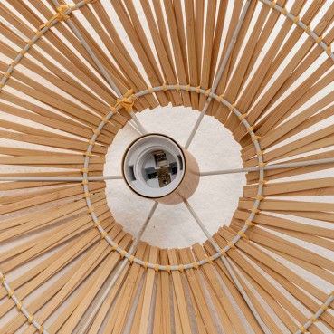 Natural Hand-Woven Bamboo Cage Pendant Lamp