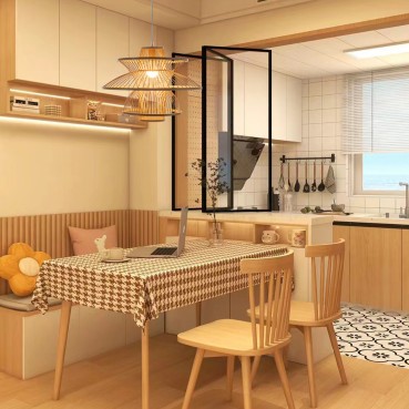 Natural Hand-Woven Bamboo 3-layer Pendant Lamp