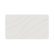 Hard Diatomite 76.2cm Bath Mat (Lines) - Off White