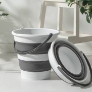 Foldable Bucket - 15L - Grey/White