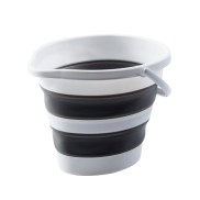 10L Foldable Drop Shape Bucket - Grey/ White