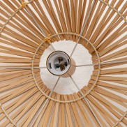 Large Natural Hand-Woven Bamboo Cage Pendant Lamp