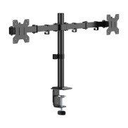 Dual Screen Monitor Arm for 17”-32” Monitors - Matte Black