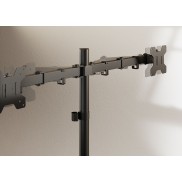 Dual Screen Monitor Arm for 17”-32” Monitors - Matte Black