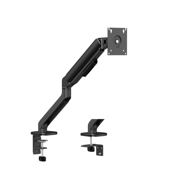 Gas Spring Single Screen Monitor Arm for 17”-32” Monitors - Matte Black