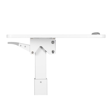 75.8cm-112.8cm Height Adjustable Mobile Workstation with Paddle Lever and Tiltable Desktop