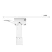 75.8cm-112.8cm Height Adjustable Mobile Workstation with Paddle Lever and Tiltable Desktop