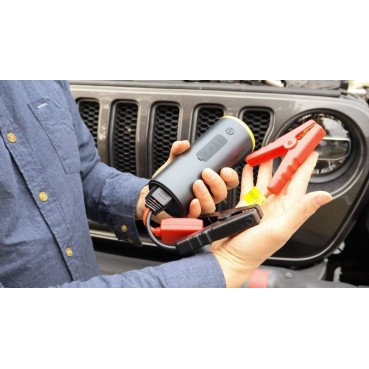 Auto Smart Kit Model B-C with Tyre Inflator, Jump Starter, Multi-Functional Blow and Vacuum, Camping Light and Power Bank